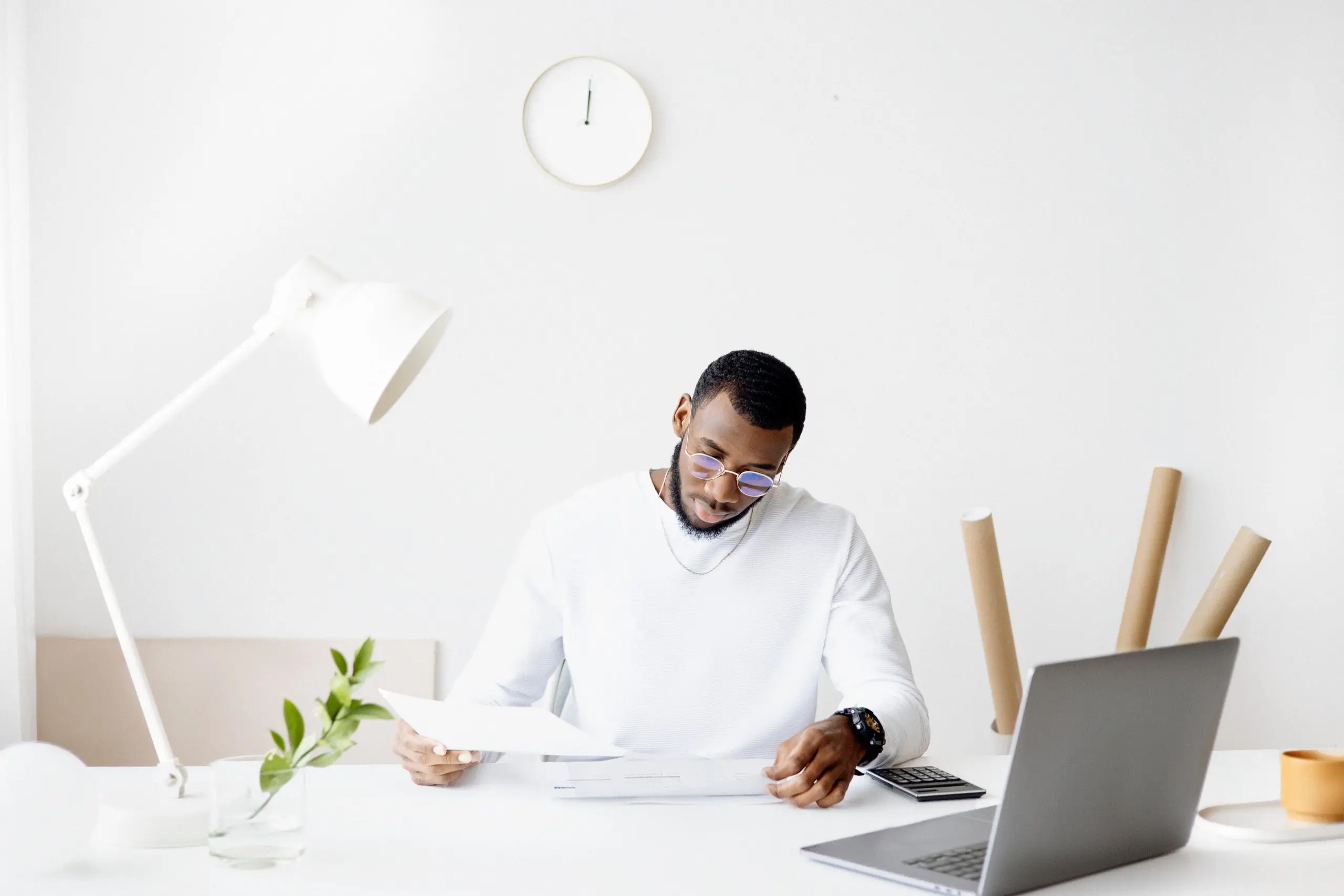 Staff at work in the office