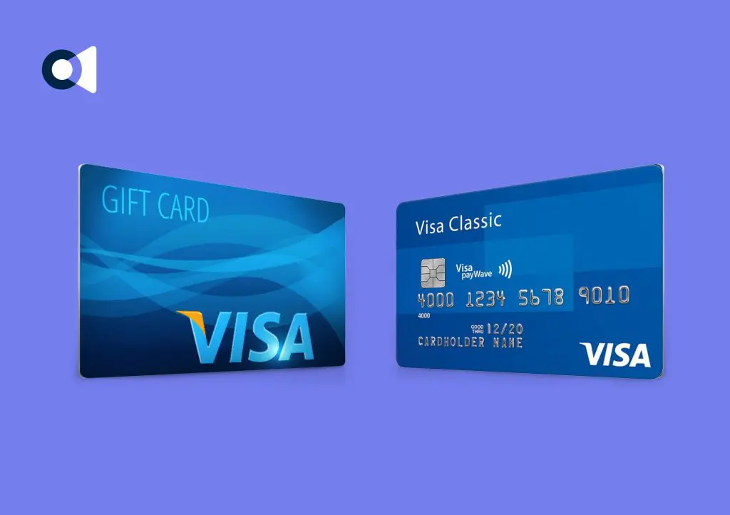 An image of a Visa gift card
