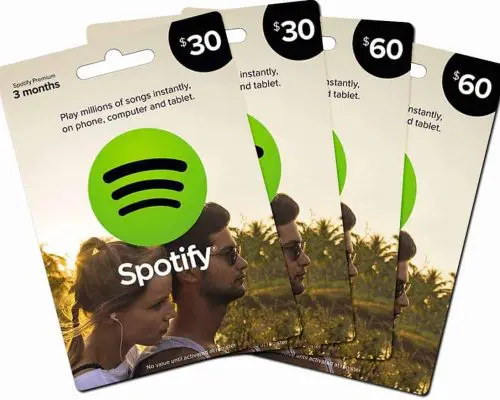 Spotify gift cards