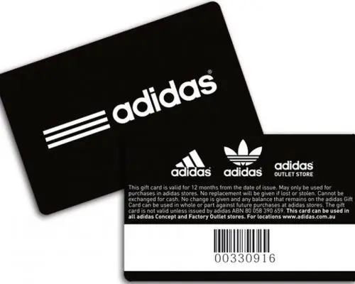 Adidas card