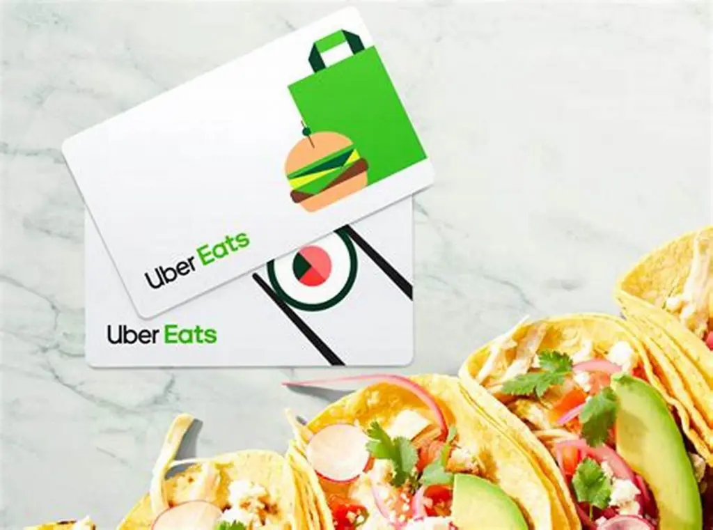 An image of an UberEats Gift Card