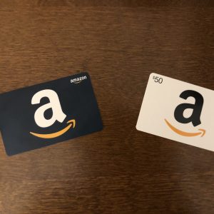 An image of a physical Amazon gift card.