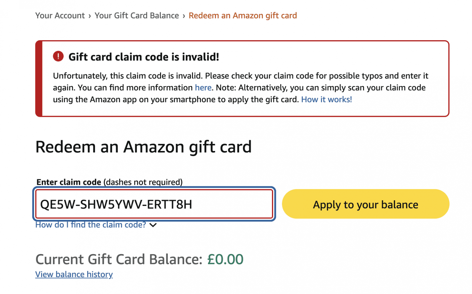 Errors Associated with Amazon Gift Cards and How to Fix Them - Cardtonic