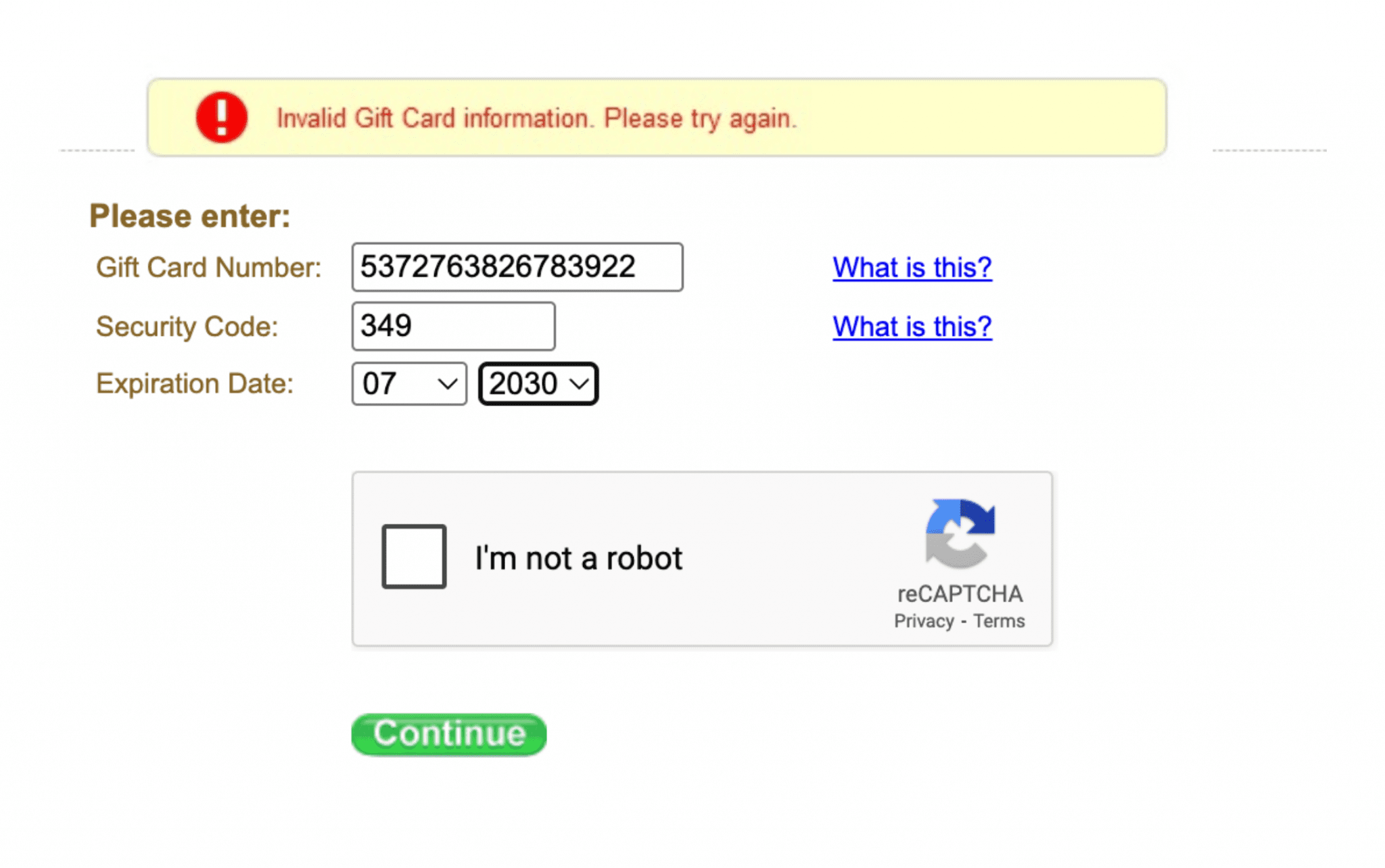 How to Fix Walmart Visa Gift Card Errors—2026 - Cardtonic