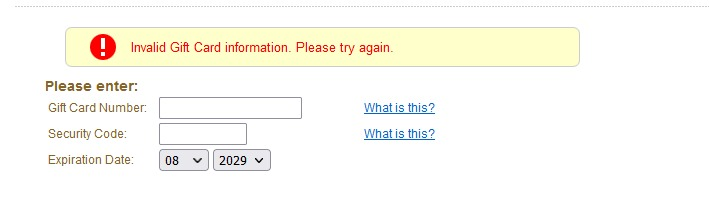Possible  Gift Cards Errors and How To Fix Them - 2023 - Cardtonic