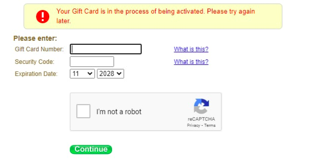 Possible  Gift Cards Errors and How To Fix Them - 2023 - Cardtonic