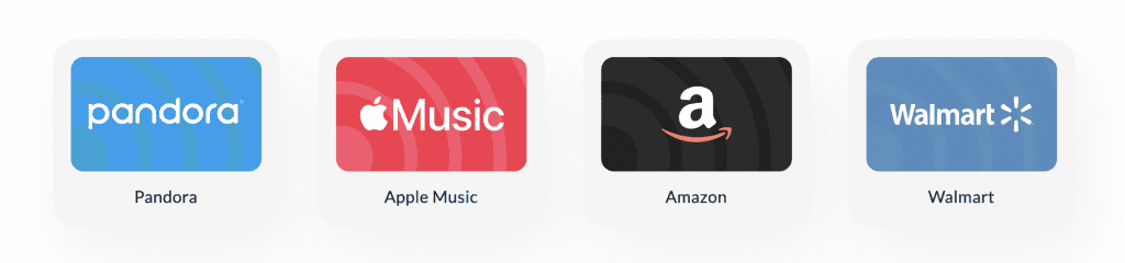 music gift cards