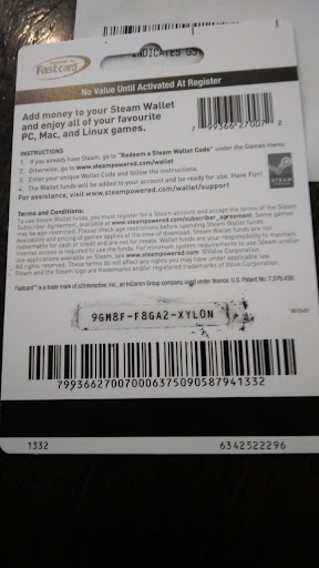 An Image of a Physical New Zealand Steam Gift Card