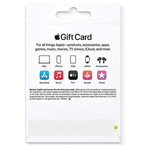 $100 Apple Gift Card App Store, Apple Music, iTunes, iPhone, iPad