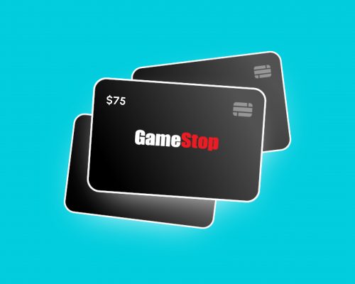 An image of a GameStop gift card.