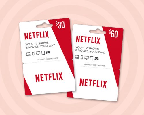 Buy Netflix gift cards