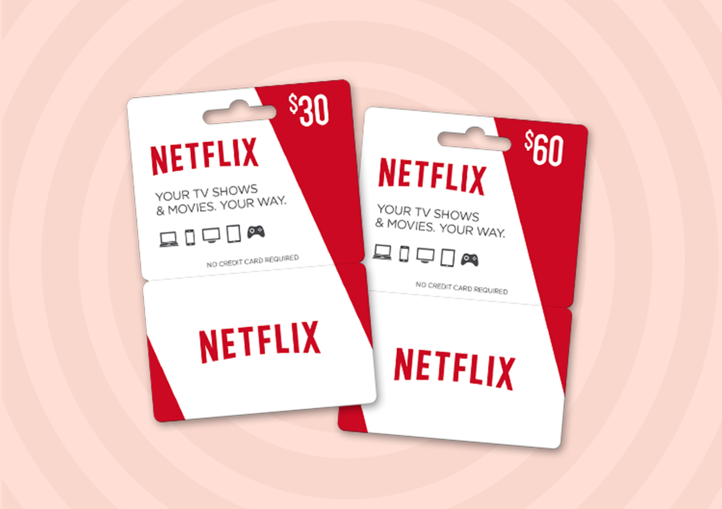 Netflix gift cards