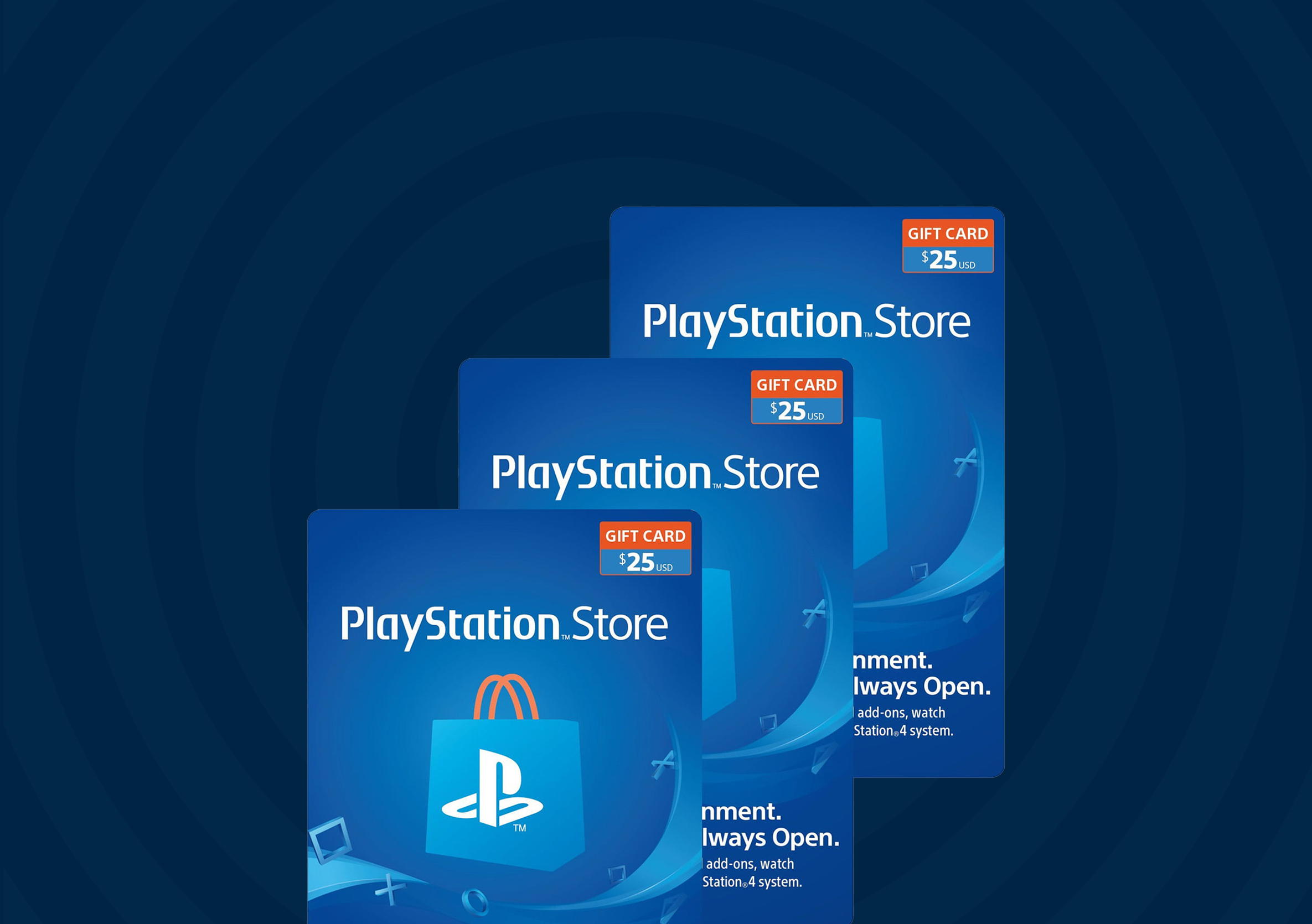 An image of a Playstation gift card.