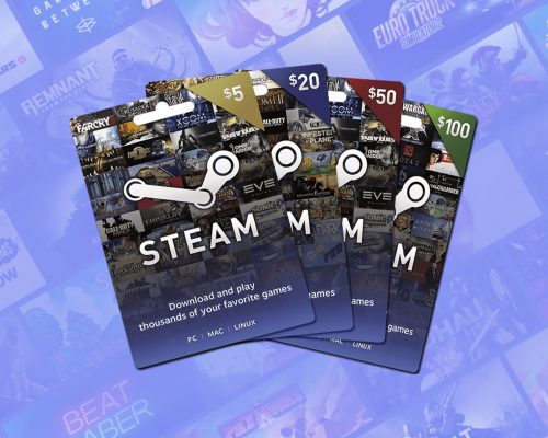 Steam and steam gift cards