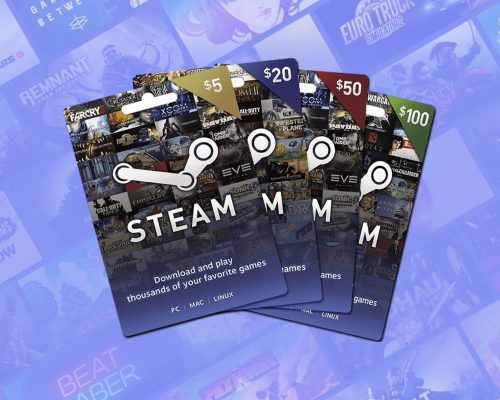 PC Game Cards, Steam Gift Cards