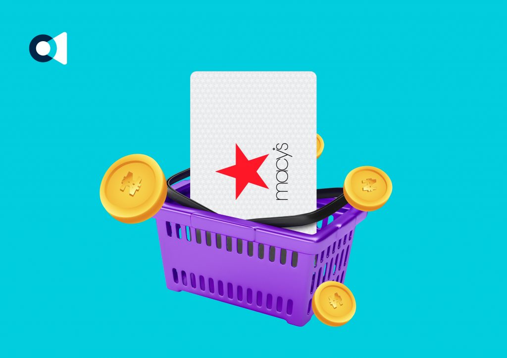 An image of a Macy's gift card.