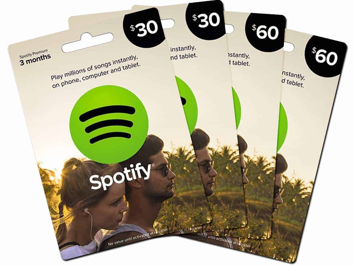 Spotify gift cards
