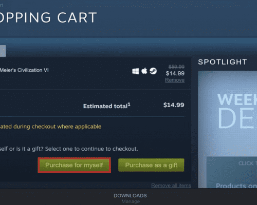 how to buy game on steam: step 2