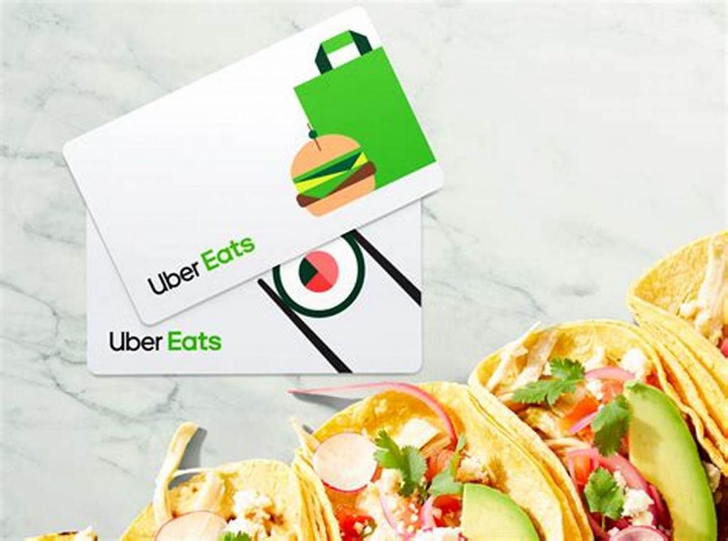 An image of an UberEats Gift Card