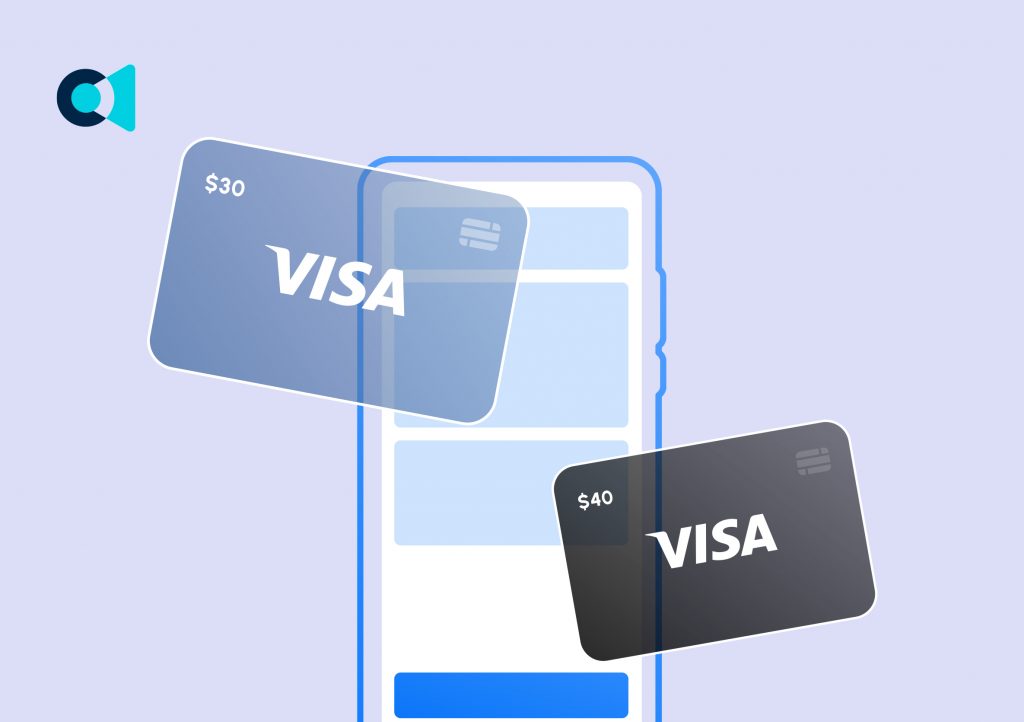 An image of a Visa card.