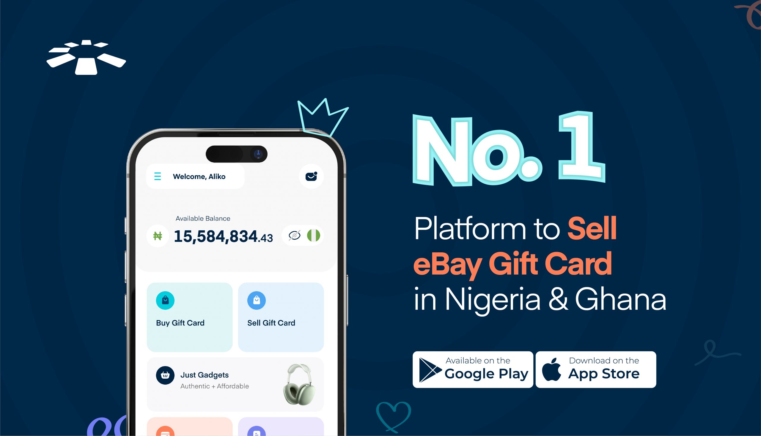 Sell eBay gift cards in Nigeria and Ghana