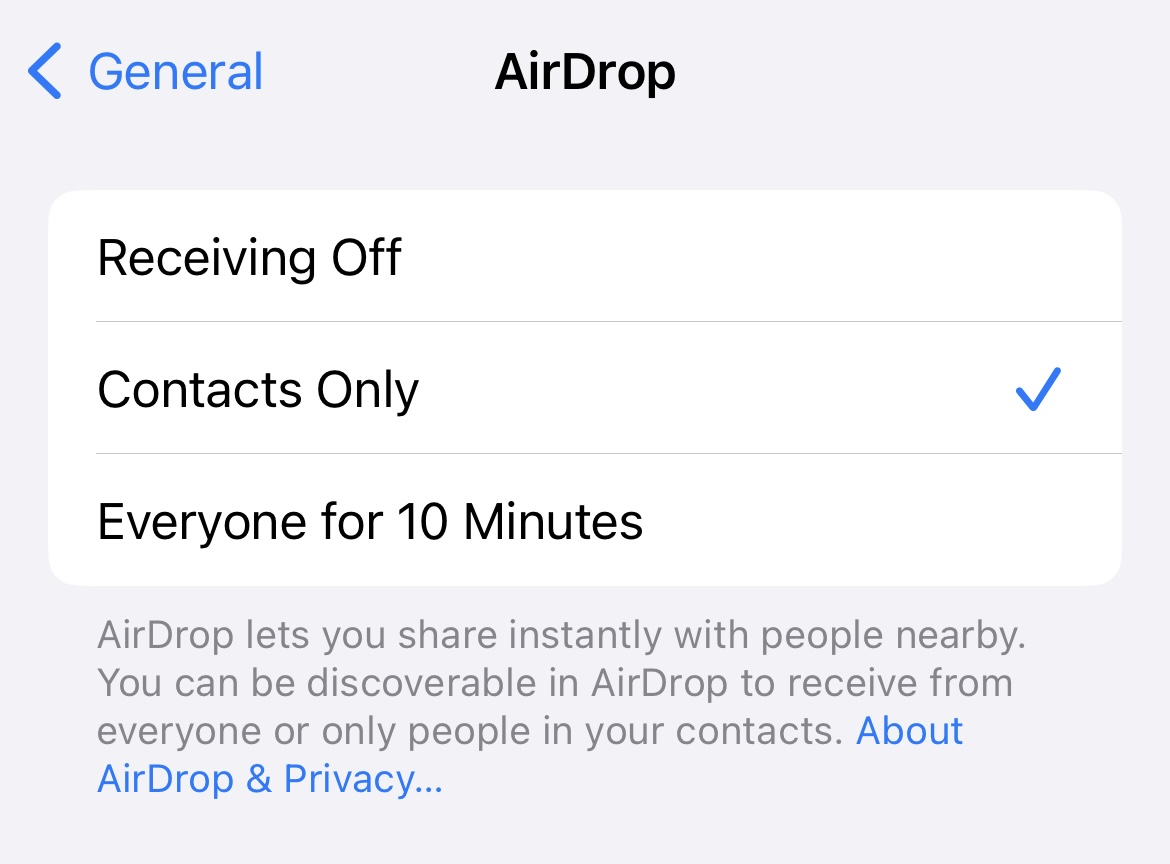 How to set up airdrop on iPhone/iPad