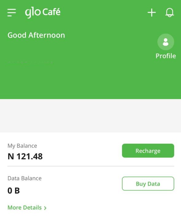 check your airtime on glo app