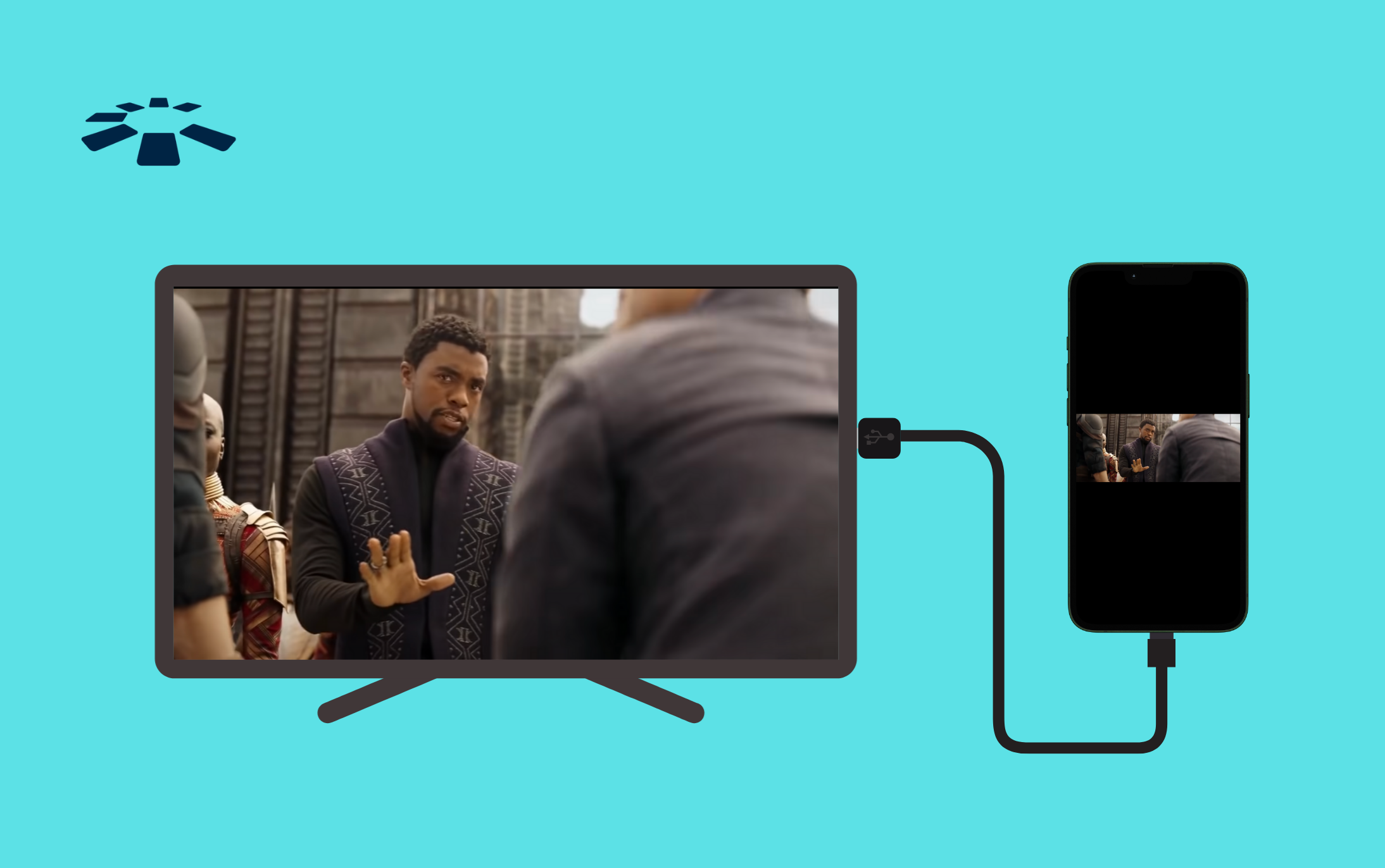 connect your iPhone to a smart TV using HDMI