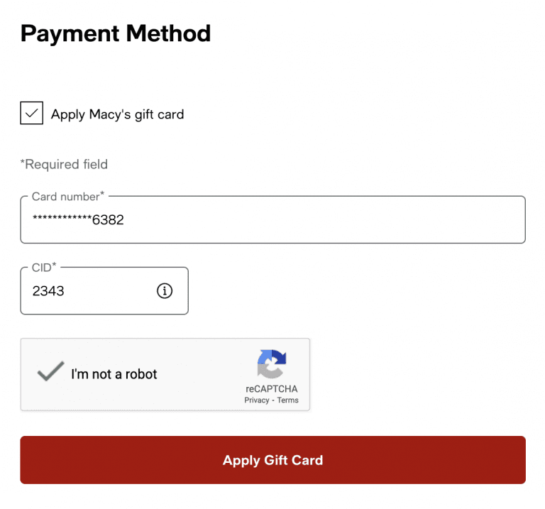 Macy's Gift Card Redemption Error Messages & The Solutions - Cardtonic