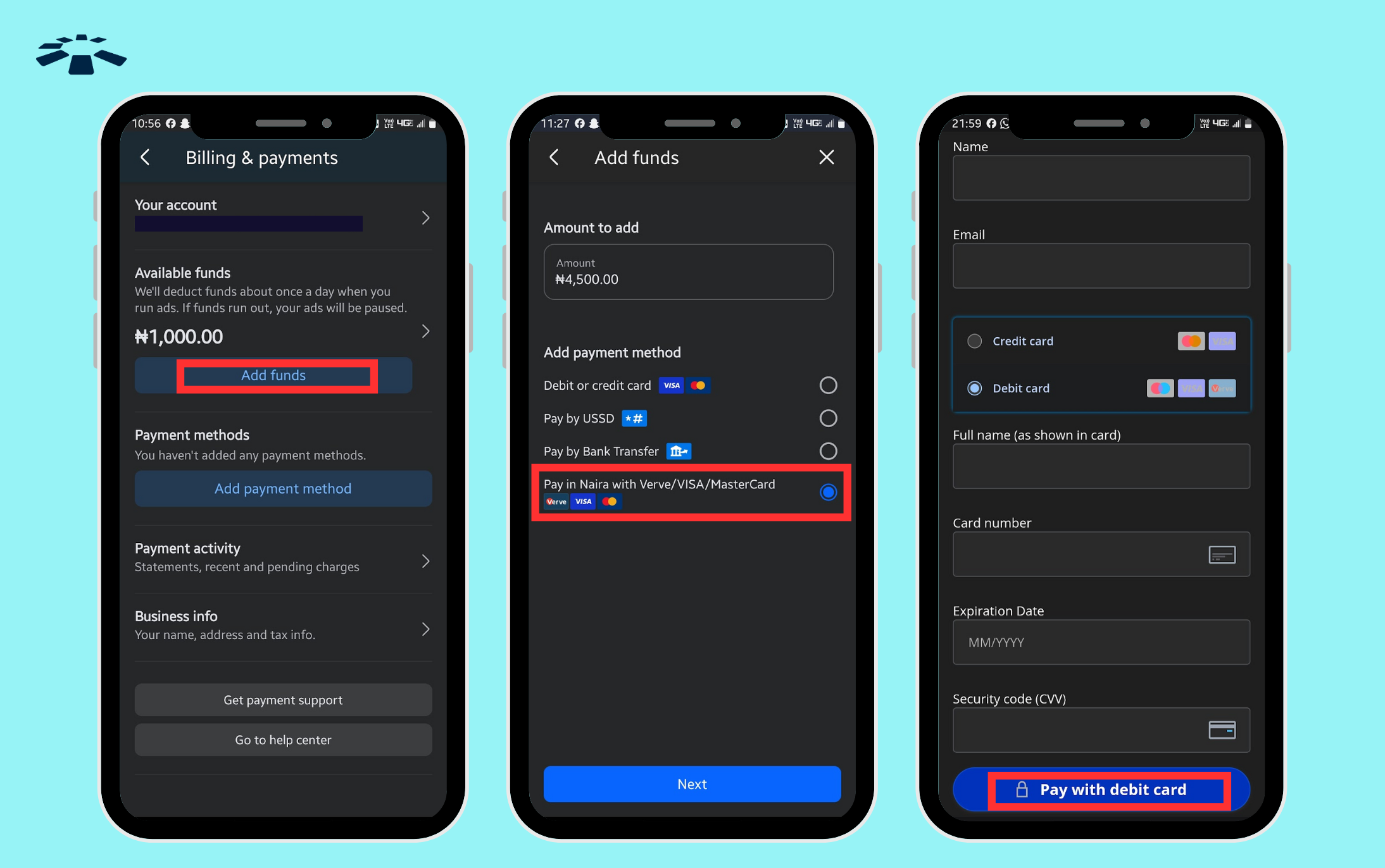 How to Pay for Facebook Ads with a Naira Card