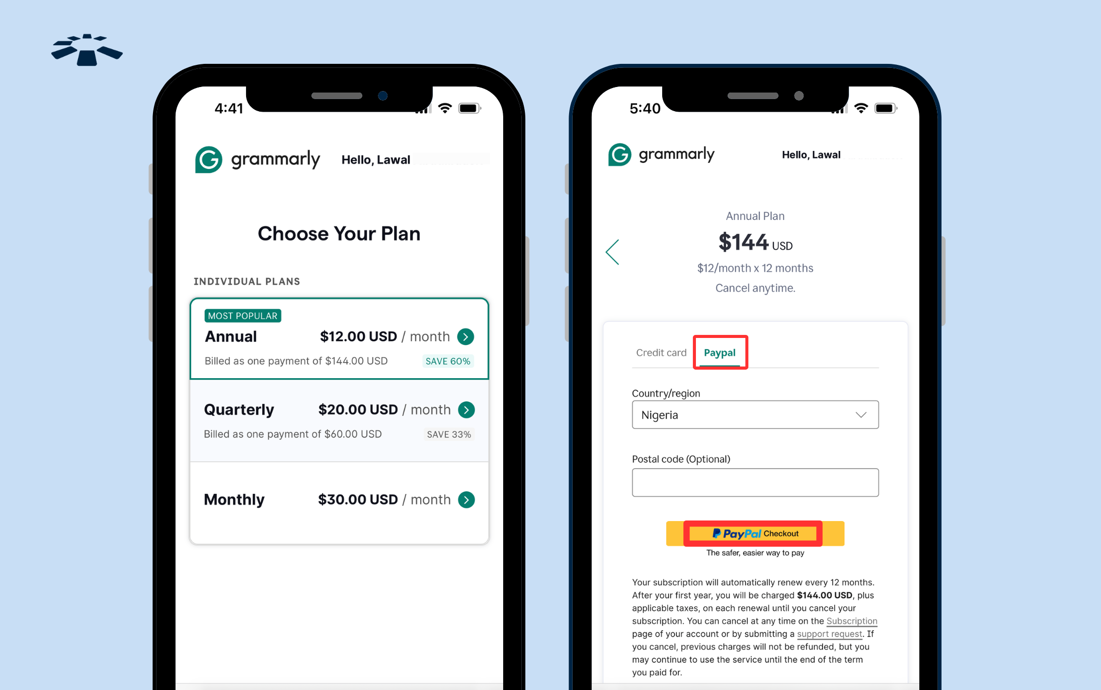 How to Pay for Grammarly Premium Using a Paypal